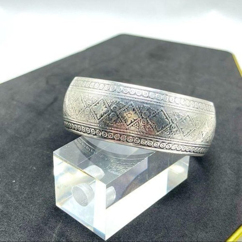 3 for $20 sale Coastal Cowgirl silver cuff bracelet engraved Boho western vibes